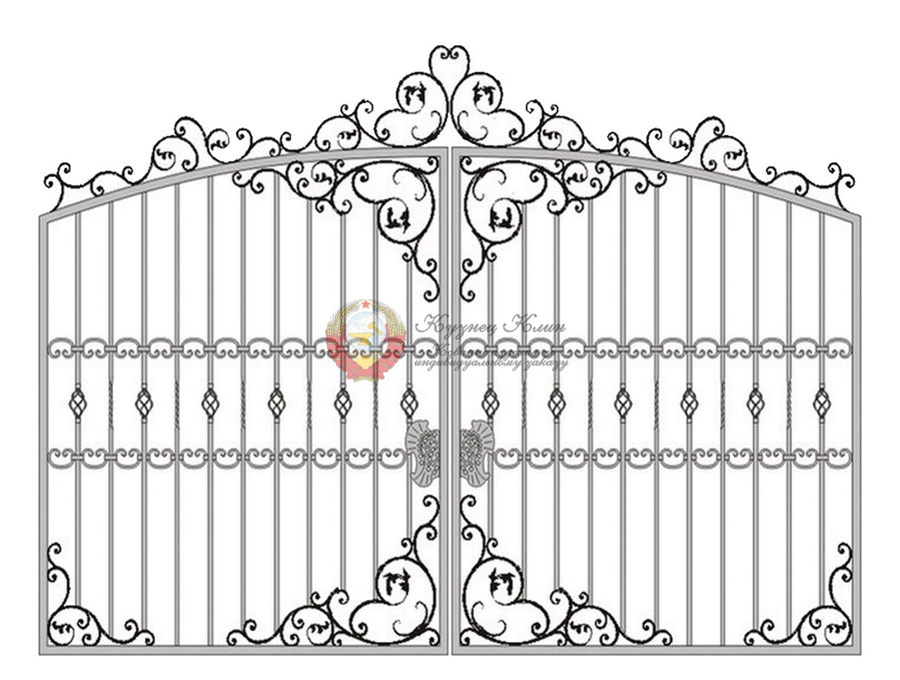Эскиз художника кованые ворота