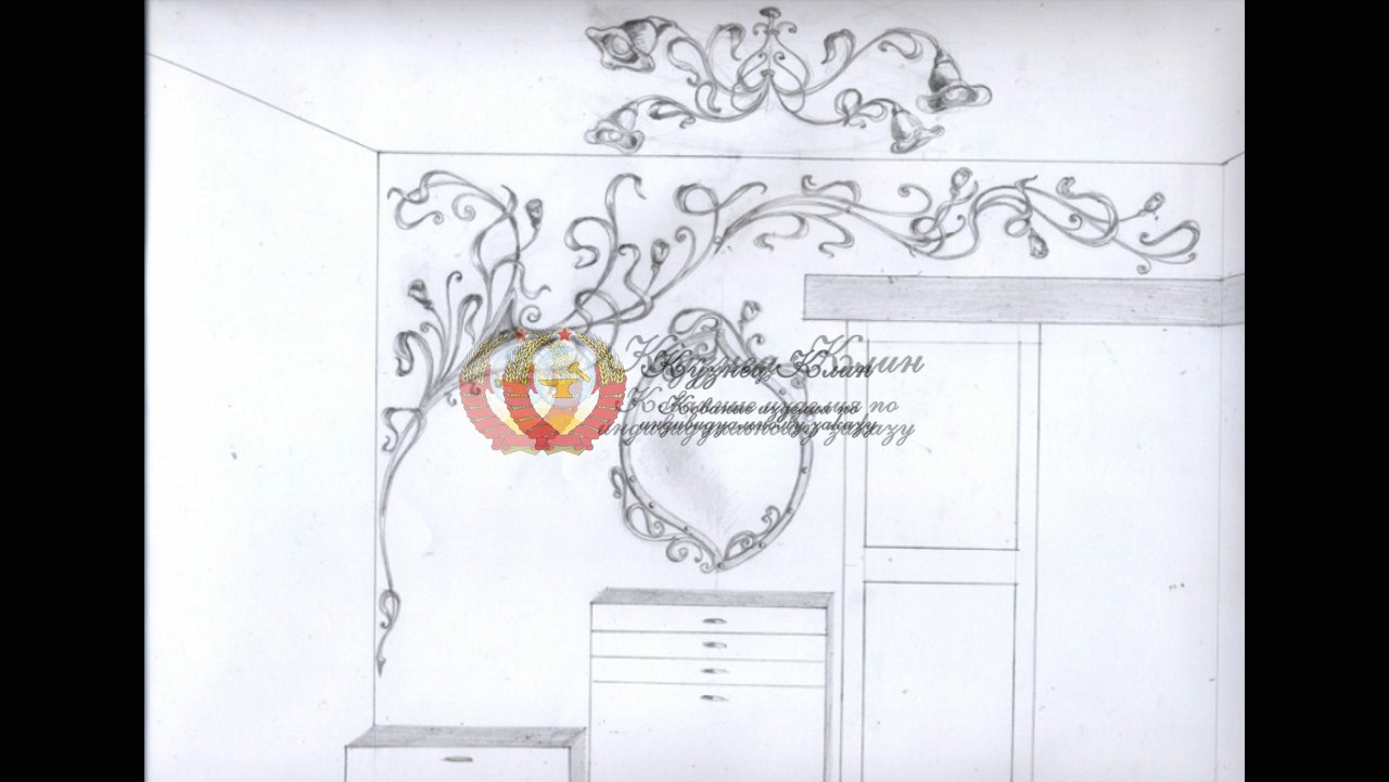 Чертеж прихожей