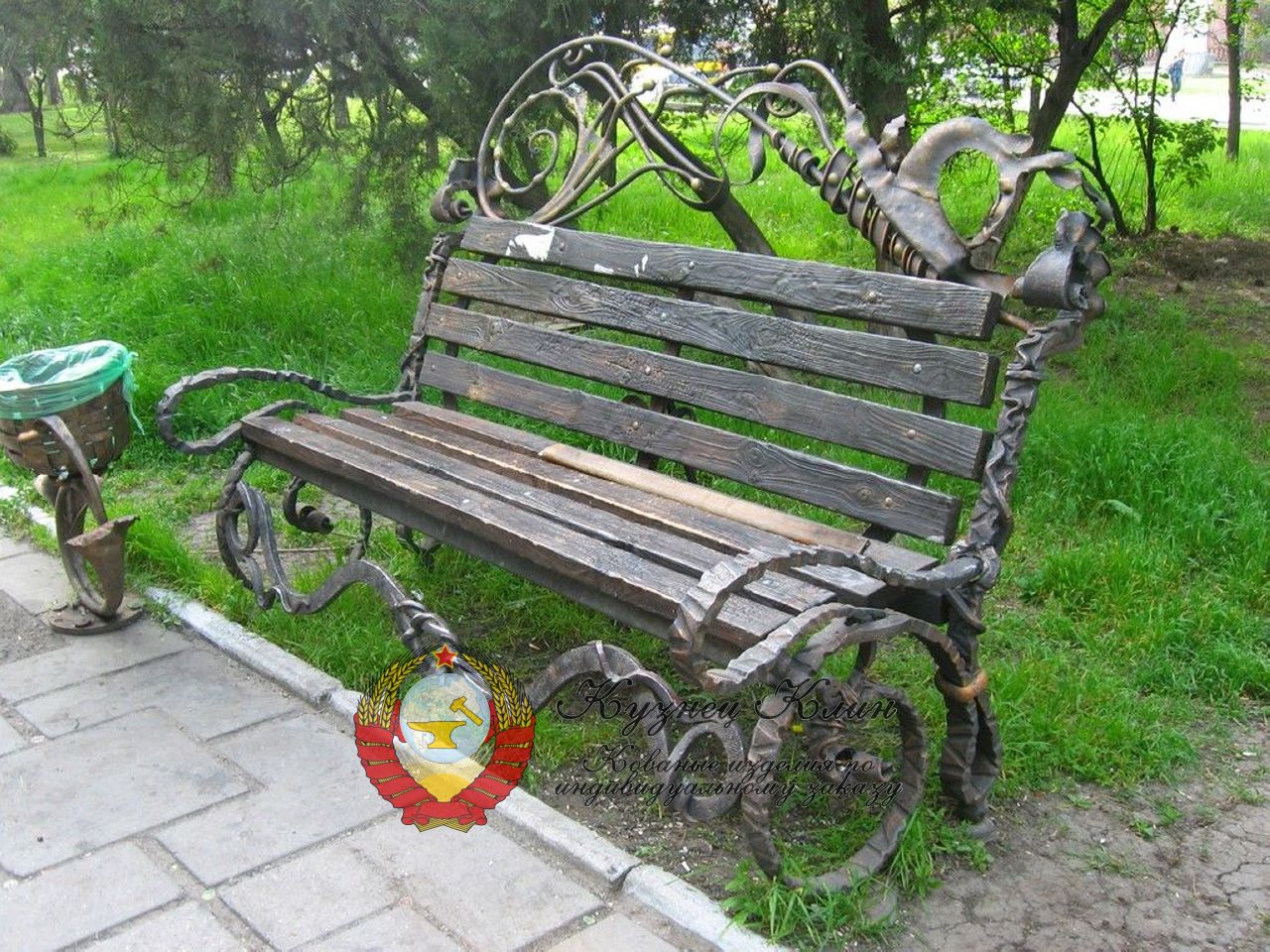Кованая лавочка эксклюзив